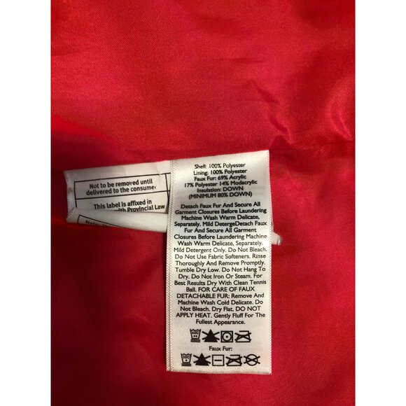 Eddie Bauer Puffer Vest with Faux Fur Trim Metallic Gold Bronze Size M - Picture 9 of 13